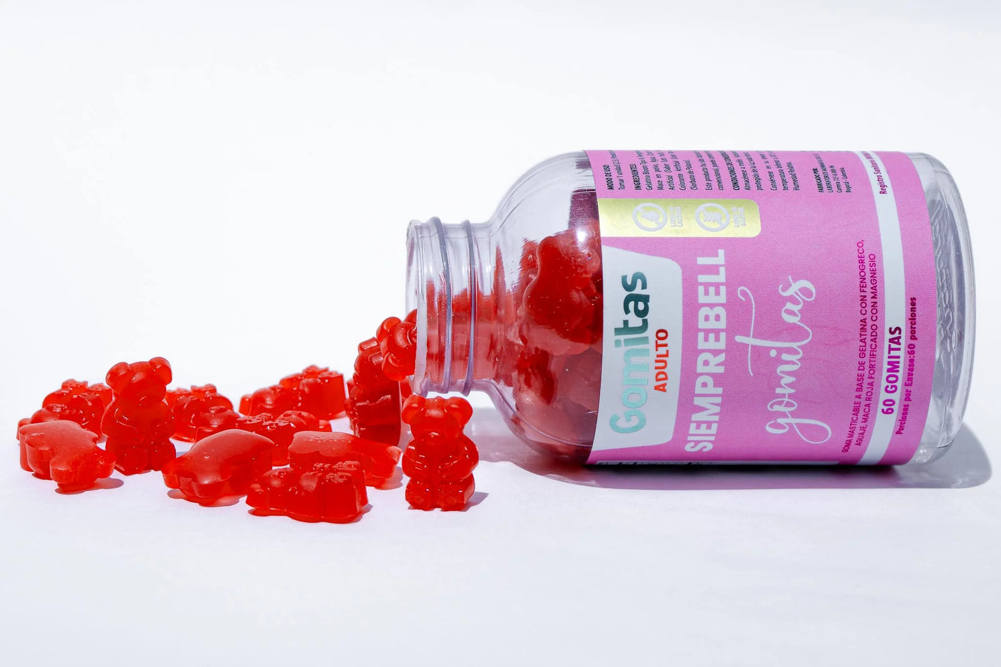Gomitas para aumento de glúteos x60